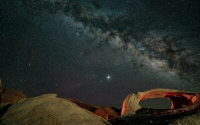 How I got the photo: Ojo Oro Arch Milky Way