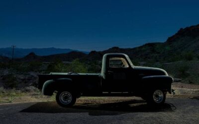 Light painting magic: Creating night photo truck drama