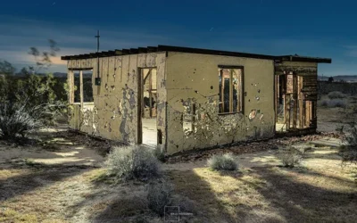 Behind the Scenes: Secrets of Light Painting a Desert Cabin at Night